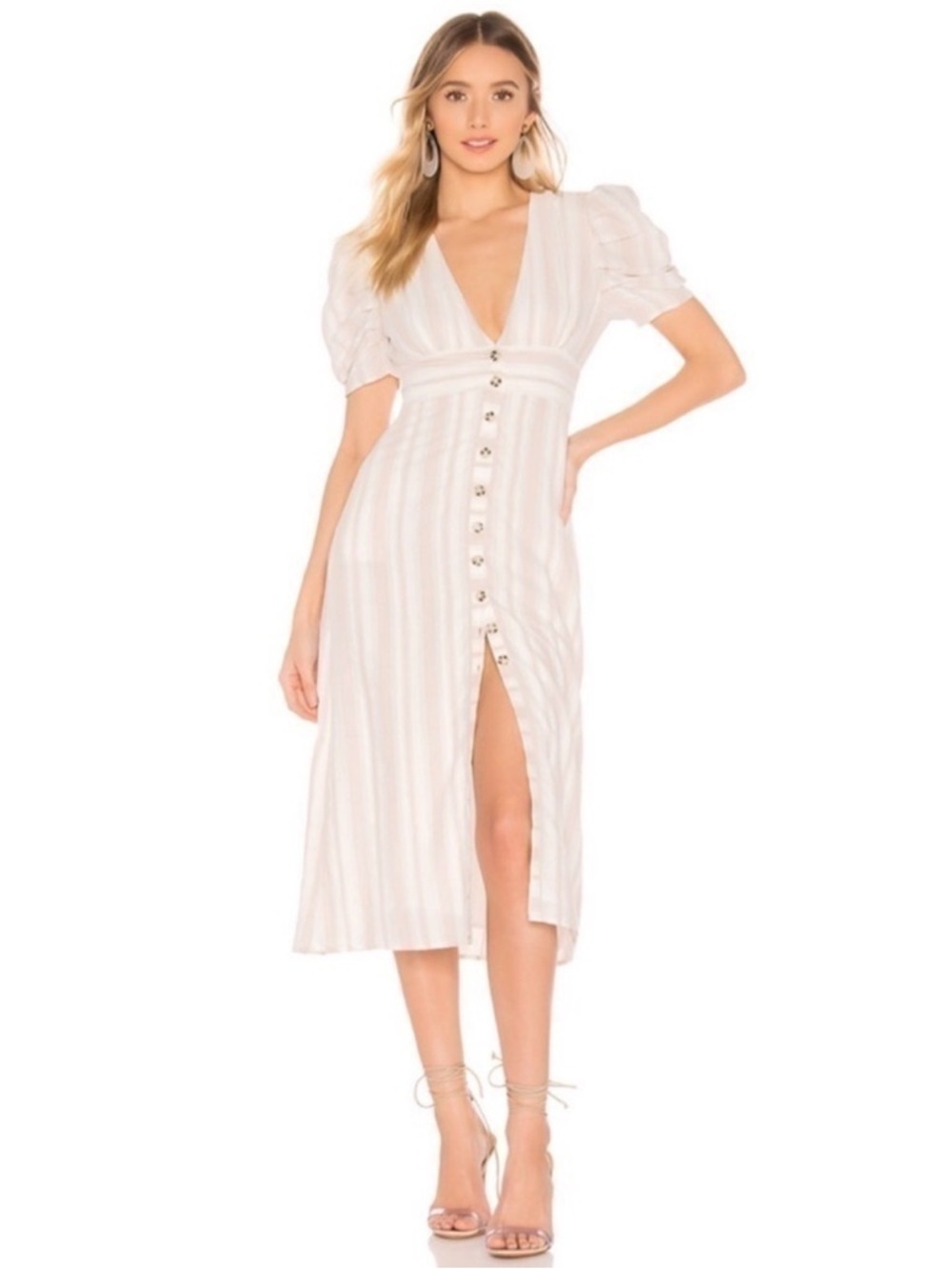 Majorelle Jessa Midi Dress in Multi Stripe